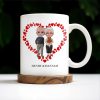 To My Husband Forever Love Message With Hearts And Couple - Personalized Custom Coffee Mug - CPL262_MG