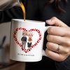 To My Husband Forever Love Message With Hearts And Couple - Personalized Custom Coffee Mug - CPL262_MG