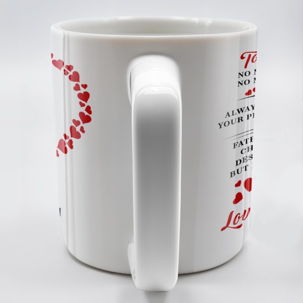 To My Husband Forever Love Message With Hearts And Couple - Personalized Custom Coffee Mug - CPL262_MG