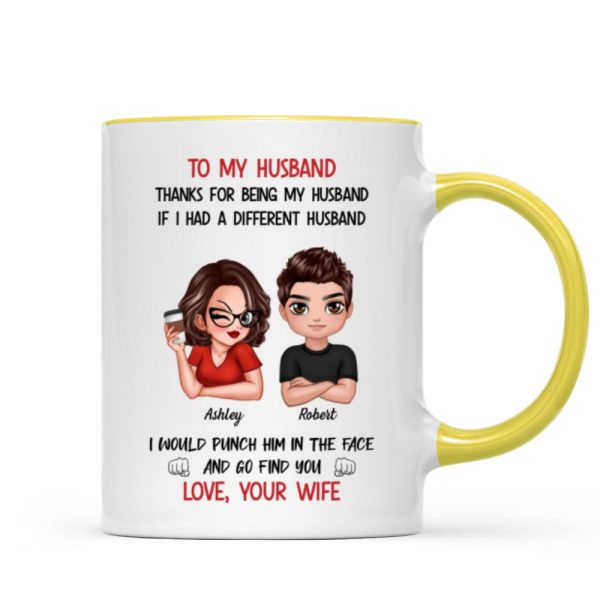 To My Husband If I Had Different Husband Personalized Mug, Funny Father's Day gift for him