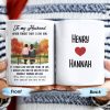 To My Husband Love Message With Bench Under Autumn Trees - Personalized Custom Coffee Mug - CPL261_MG