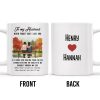 To My Husband Love Message With Bench Under Autumn Trees - Personalized Custom Coffee Mug - CPL261_MG