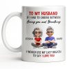 To My Husband, Loving You Over Breathing - Personalized Custom Coffee Mug - CPL1313_MG