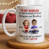 To My Husband, Loving You Over Breathing - Personalized Custom Coffee Mug - CPL1313_MG