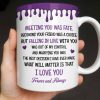 To My Husband, Meeting You Was Fate, Cartoon Couple - Personalized Custom Coffee Mug - CPL1209_MG