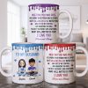 To My Husband, Meeting You Was Fate, Cartoon Couple - Personalized Custom Coffee Mug - CPL1209_MG