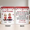 To My Husband, Meeting You Was Fate, Cartoon Couple - Personalized Custom Coffee Mug - CPL1209_MG