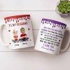 To My Husband, Meeting You Was Fate, Cartoon Couple - Personalized Custom Coffee Mug - CPL1209_MG