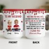 To My Husband, Meeting You Was Fate, Cartoon Couple - Personalized Custom Coffee Mug - CPL1209_MG