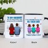 To My Husband Our Children Having You As Their Dad Blue Tone Personalized Mug, Father's Day Gift