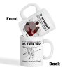 To My Husband Our Children Having You As Their Dad Couple Sitting Back View Fist Bumps Personalized Mug