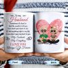 To My Husband, Sometimes It's Hard To Find The Words, Heart And Couple - Personalized Custom Coffee Mug - HSB038_MG