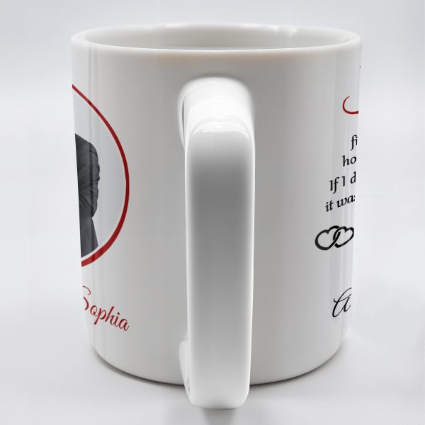 To My Husband, Sometimes It's Hard To Find The Words To Tell You, Wedding Couple and Hearts - Personalized Custom Coffee Mug - HSB037_MG