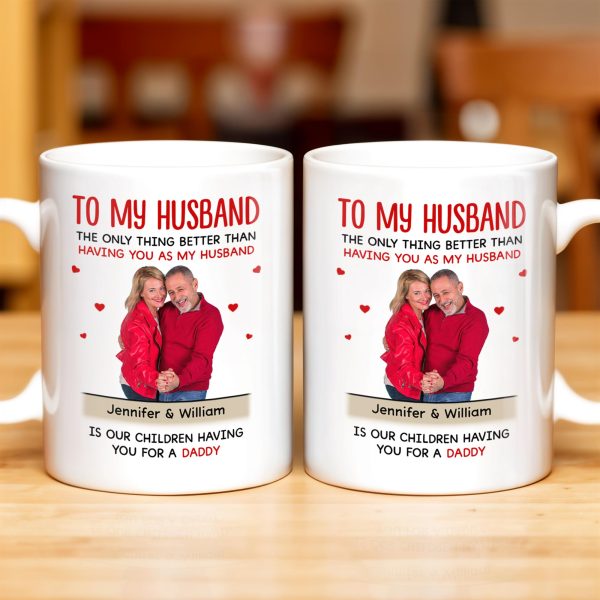 To My Husband, The Best Gift From Our Children - Personalized Custom Coffee Mug - HSB018_MG