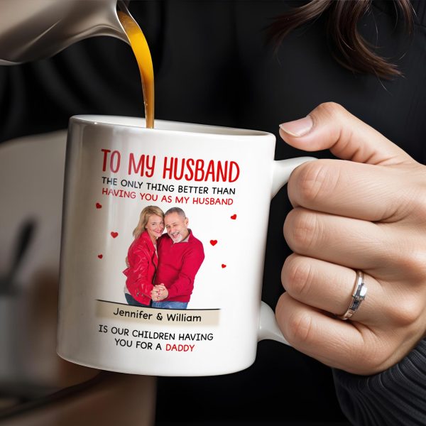 To My Husband, The Best Gift From Our Children - Personalized Custom Coffee Mug - HSB018_MG