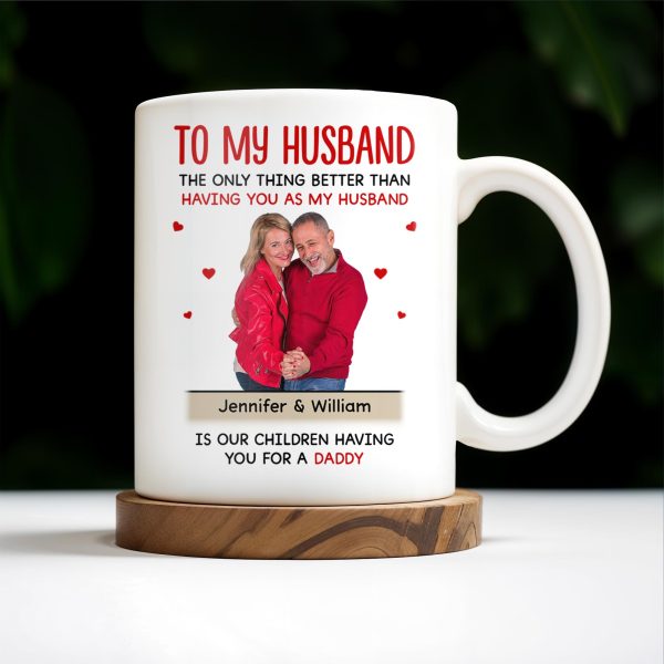 To My Husband, The Best Gift From Our Children - Personalized Custom Coffee Mug - HSB018_MG