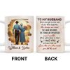 To My Husband, The House We Had, Elderly Couple and Sunset - Personalized Custom Coffee Mug - HSB030_MG