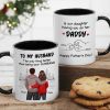 To My Husband The Only Thing Better Than Being Your Husband Is Our Children Having You as Their Daddy Custom White Ceramic Mug
