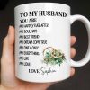 To My Husband You Are My Happily Ever After, Wedding Rings & Floral Design - Personalized Custom Coffee Mug - CPL1319_MG