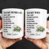 To My Husband You Are My Happily Ever After, Wedding Rings & Floral Design - Personalized Custom Coffee Mug - CPL1319_MG
