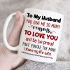 To My Husband You Give Me So Many Reasons To Love You, Anniversary Hugging Old Couple White Mug