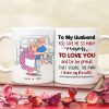 To My Husband You Give Me So Many Reasons To Love You, Anniversary Hugging Old Couple White Mug