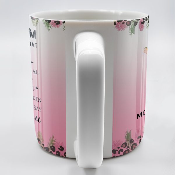 To My Mom, For All The Times That I Forgot To Thank You, Flowers and Two Women - Personalized Custom Coffee Mug - MOM065_MG