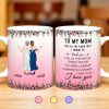 To My Mom, For All The Times That I Forgot To Thank You, Flowers and Two Women - Personalized Custom Coffee Mug - MOM065_MG