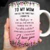 To My Mom, For All The Times That I Forgot To Thank You, Flowers and Two Women - Personalized Custom Coffee Mug - MOM065_MG