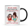 To My Mom Thanks For Being My Mom Funny Gift For Mom Personalized Mug