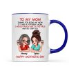 To My Mom Thanks For Being My Mom Funny Gift For Mom Personalized Mug
