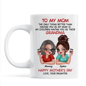 To My Mom The Only Thing Better Than Having You As My Mom Personalized Mug
