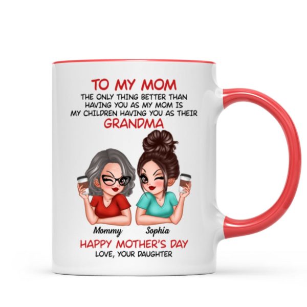 To My Mom The Only Thing Better Than Having You As My Mom Personalized Mug
