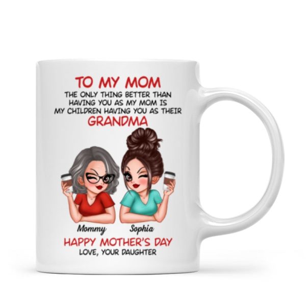 To My Mom The Only Thing Better Than Having You As My Mom Personalized Mug