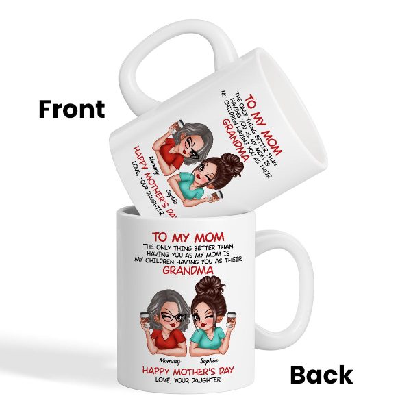 To My Mom The Only Thing Better Than Having You As My Mom Personalized Mug