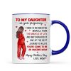 To My Pregnancy Daughter Happy First Mother's Day From Mom Personalized Mug, Gift