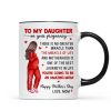 To My Pregnancy Daughter Happy First Mother's Day From Mom Personalized Mug, Gift