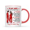 To My Pregnancy Wife Happy First Mother's Day From Husband Personalized Mug, Gift For Pregnant Mom, Expecting Mom