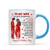 To My Pregnancy Wife Happy First Mother's Day From Husband Personalized Mug, Gift For Pregnant Mom, Expecting Mom