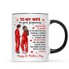 To My Pregnancy Wife Happy First Mother's Day From Husband Personalized Mug, Gift For Pregnant Mom, Expecting Mom