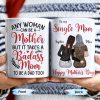 To My Single Mom, Happy Mother's Day, Two Women, Leopard Print - Personalized Custom Coffee Mug - MOM074_MG