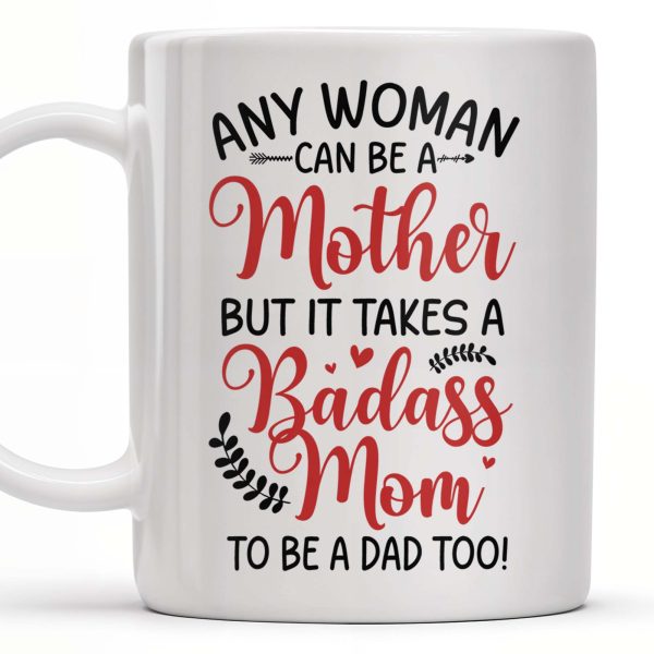 To My Single Mom, Happy Mother's Day, Two Women, Leopard Print - Personalized Custom Coffee Mug - MOM074_MG