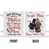To My Single Mom, Happy Mother's Day, Two Women, Leopard Print - Personalized Custom Coffee Mug - MOM074_MG