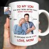 To My Son City Silhouette Custom Mug - Personalized Custom Coffee Mug - SON031_MG