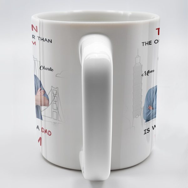 To My Son City Silhouette Custom Mug - Personalized Custom Coffee Mug - SON031_MG