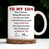 To My Son, City Skyline, People, Good Dad - Personalized Custom Coffee Mug - SON057_MG