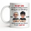 To My Son, If I Had To Choose Between Loving You - Personalized Custom Coffee Mug - SON076_MG