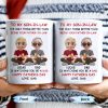 To My Son-In-Law, The Only Thing Better Than Being Your Father-In-Law, Cartoon Characters - Personalized Custom Coffee Mug - SON038_MG