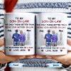 To My Son-In-Law The Only Thing Better Than Being Your Mother-In-Law, Cityscape and Heart - Personalized Custom Coffee Mug - SON040_MG