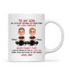To My Son My Little Boy Yesterday - Personalized Mug - Christmas Gift from Dad to Son
